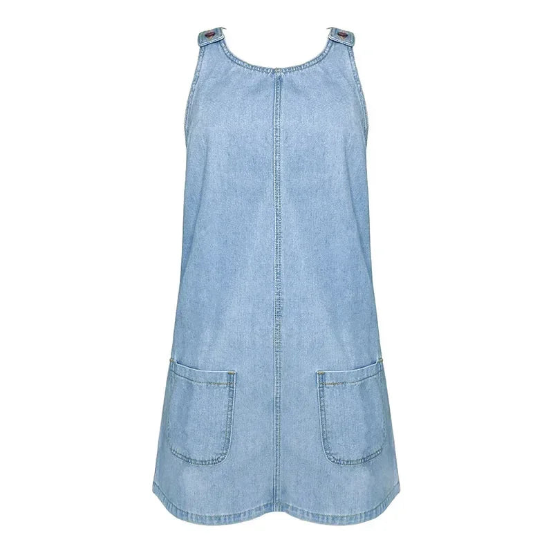 Maison Boulumi™ | Praktisk og Let Denim Sommerkjole