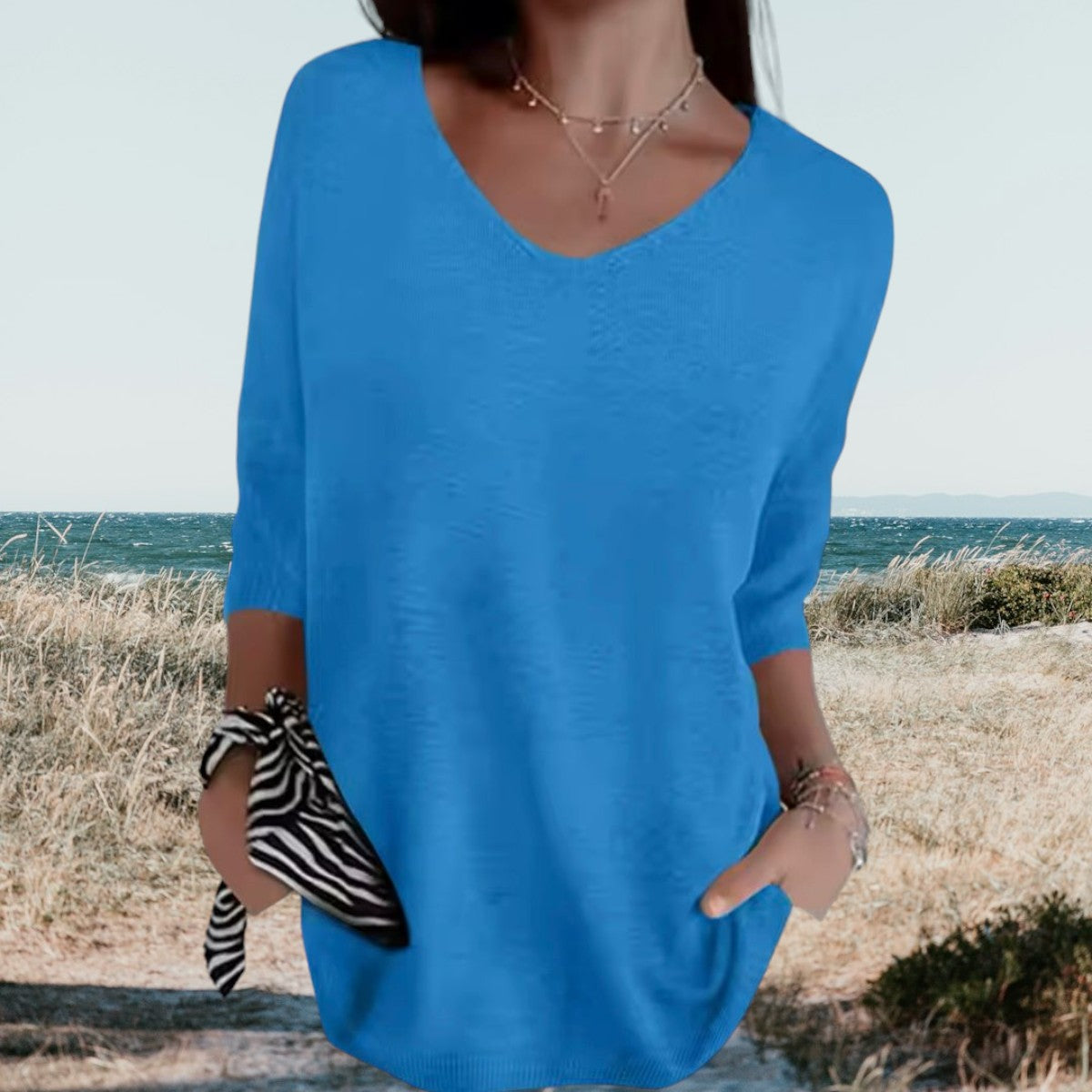 Maison Boulumi™ | Stilfuld V-Hals Casual Top