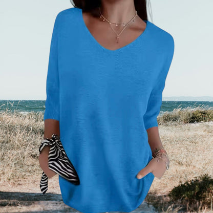 Maison Boulumi™ | Stilfuld V-Hals Casual Top