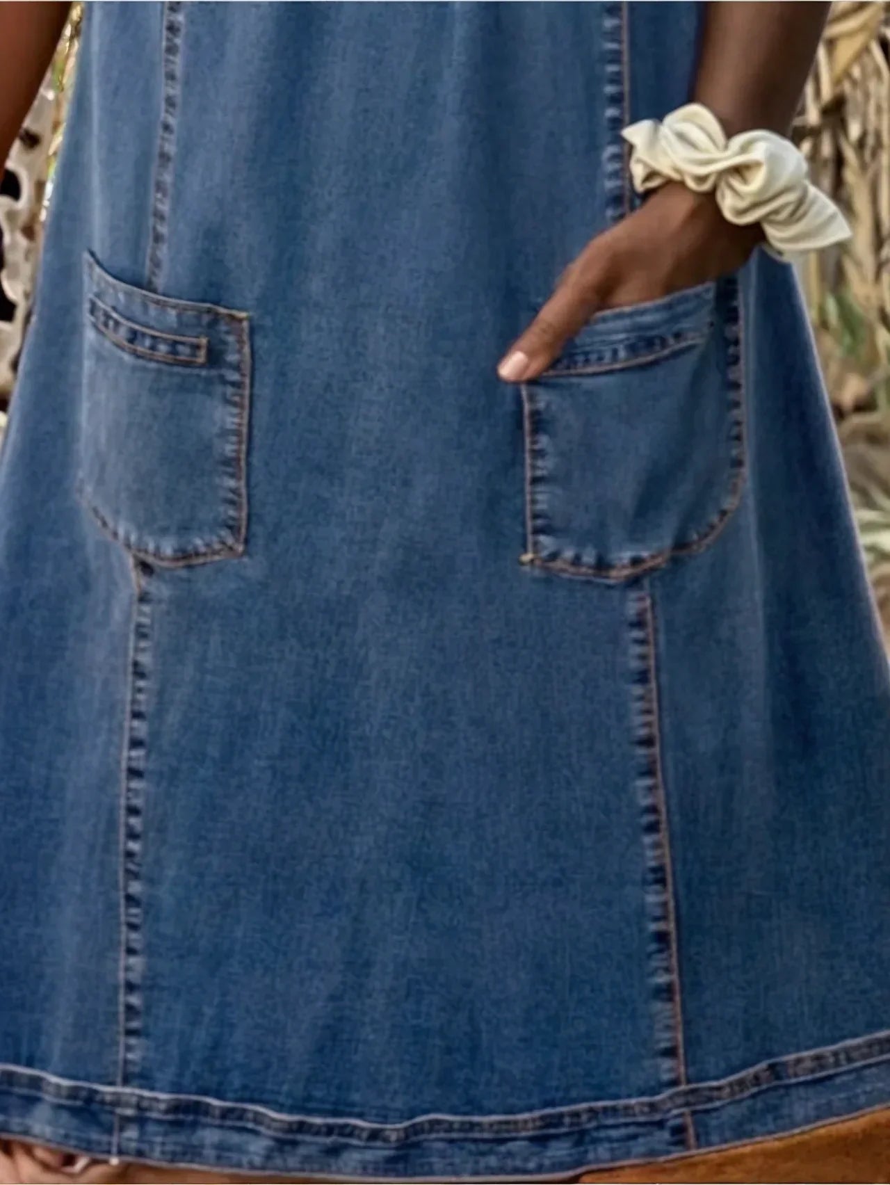 MaisonBoulumi™ | Blød Denim Kjole