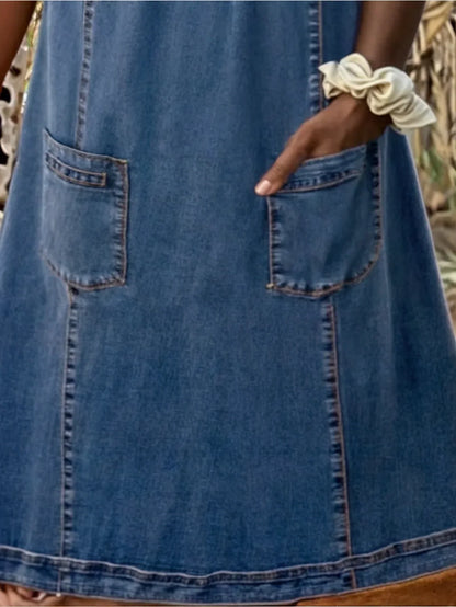 MaisonBoulumi™ | Blød Denim Kjole