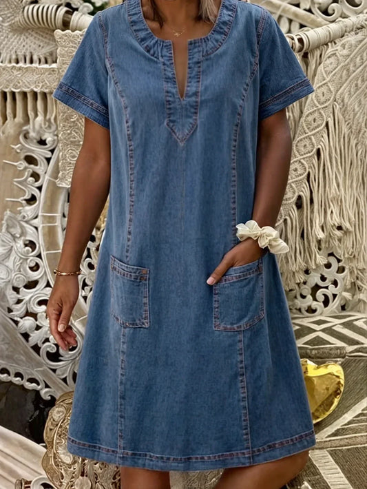 MaisonBoulumi™ | Blød Denim Kjole